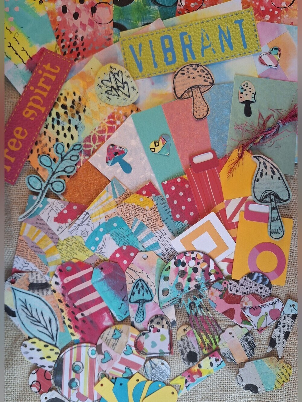 50+ Pc Collage, Junk, Art Journal Ephemera Kit
